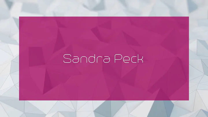 Sandra Peck Photo 23