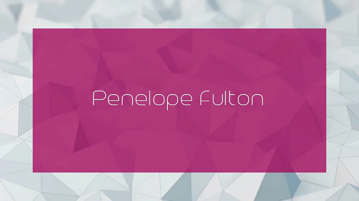 Penelope Fulton Photo 5