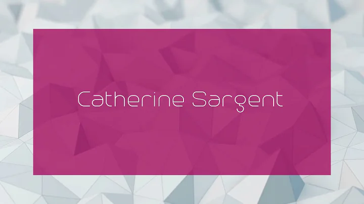 Catherine Sargent Photo 22